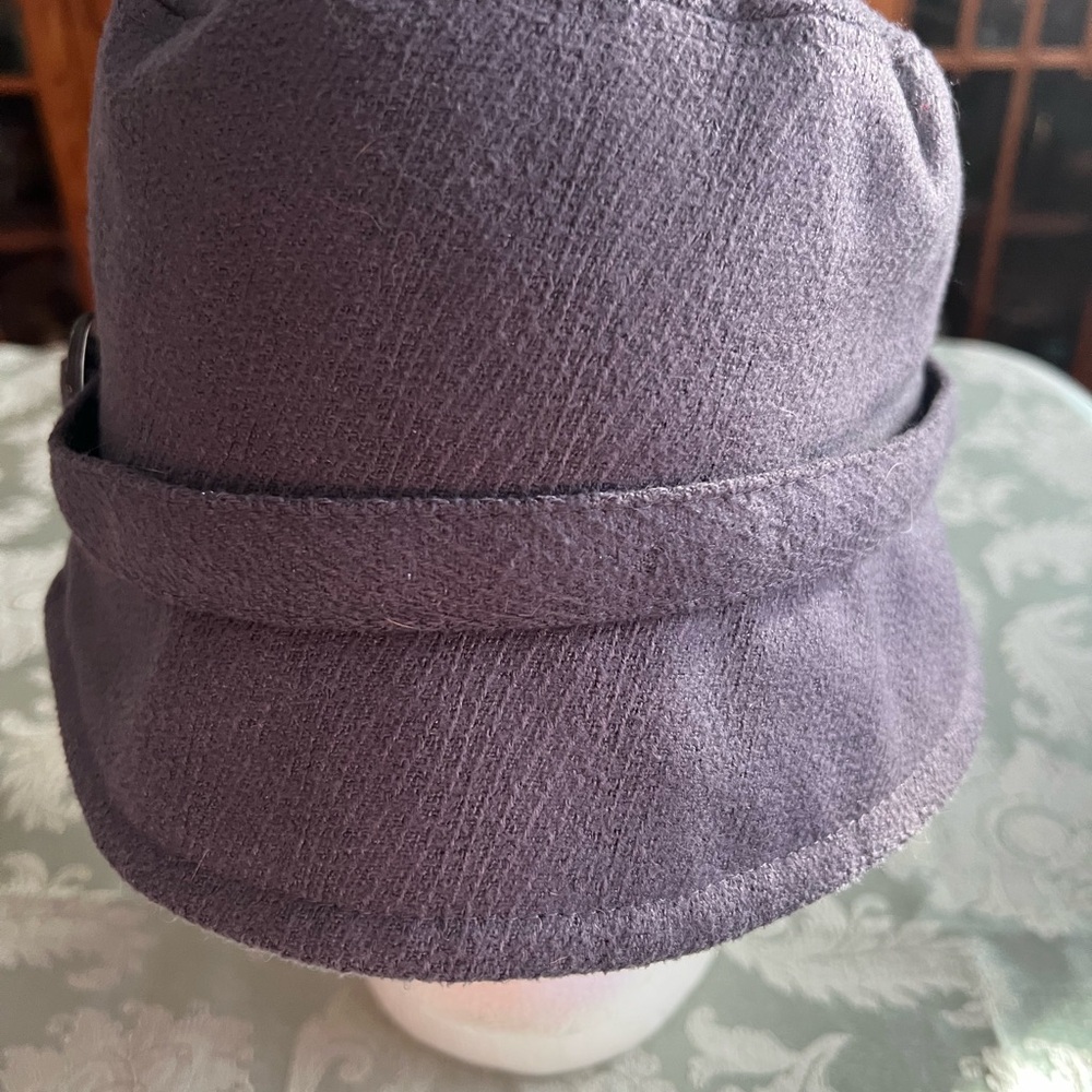 Grey Hat with Rhinestone Accent - Picture 2 of 4